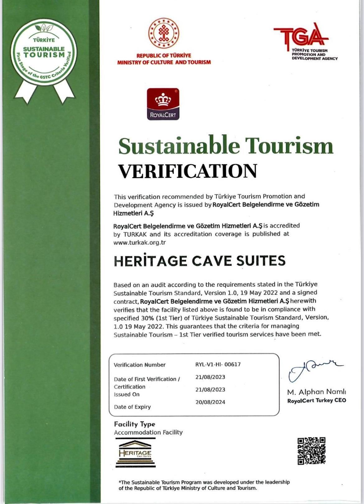 Heritage Cave Suites Урґюп Екстер'єр фото